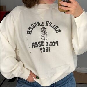 Ralph Lauren Women's White Graphic Sweater